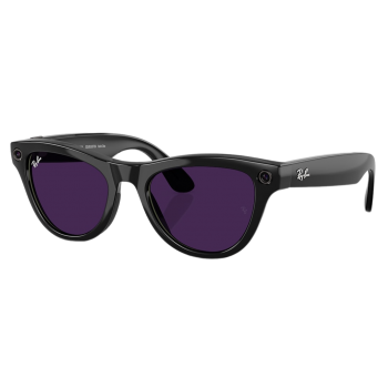 Умные очки Ray-Ban Meta Skyler RW4010 Shiny Black, Clear/Amethyst Transitions
