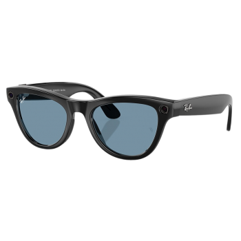 Умные очки Ray-Ban Meta Gen 2 Skyler RW4014 Shiny Black, Clear/Cerulean Blue Transitions