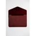 Чехол-конверт кожаный DOST Leather co. для MacBook Air 13"/Pro 13"  2017-2020г. (Цвет: Рубин)