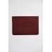 Чехол-конверт кожаный DOST Leather co. для MacBook Air 13"/Pro 13"  2017-2020г. (Цвет: Рубин)