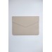 Чехол-конверт кожаный DOST Leather co. для MacBook Air 13"/Pro 13"  2017-2020г. (Цвет: Жемчуг)
