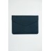 Чехол-конверт кожаный DOST Leather co. для MacBook Air 13"/Pro 13"  2017-2020г. (Цвет: Сапфир)