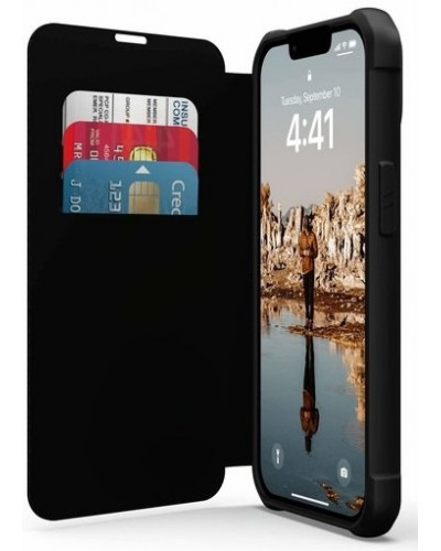 Чехол-книжка Uag Metropolis ткань Kevlar для iPhone 14 6.1" Black (черный)