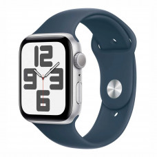 Умные часы Apple Watch SE Gen 2 2023 GPS 40mm Silver Aluminium Case with Storm Blue Sport Band (MRE23)