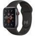 Часы Apple Watch Series 5 GPS + Cellular 44mm Space Black Stainless Steel with Black Sport Band 