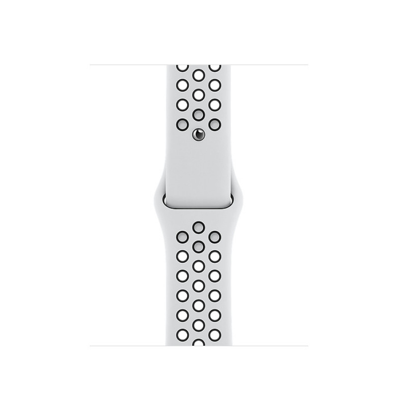 Apple Watch Nike Series 6 GPS 44mm Silver купить, Эпл Вотч 6 44 мм  серебристый корпус, платиновый черный ремешок Найк по выгодной цене в Москве