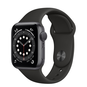 Часы Apple Watch Series 6 GPS 40mm Space Gray Aluminum Case with Black Sport Band MG133