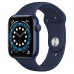 Часы Apple Watch Series 6 GPS 44mm Blue Aluminum Case with Deep Navy Sport Band M00J3