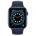 Часы Apple Watch Series 6 GPS 44mm Blue Aluminum Case with Deep Navy Sport Band M00J3