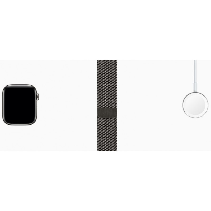 Apple Watch Series 6 Cellular 44mm Graphite Stainless Steel купить, Эпл  Вотч 6 44 мм графит сталь по выгодной цене в Москве