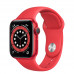Часы Apple Watch Series 6 GPS 40mm PRODUCT (RED) Aluminum Case with Red Sport Band M00A3