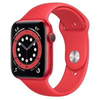 Часы Apple Watch Series 6 GPS 44mm PRODUCT(RED) Aluminum Case with Red Sport Band 