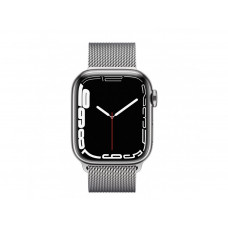 Умные часы Apple Watch Series 7 GPS + Cellular 41mm Silver Stainless Steel Case with Milanese Loop (MKHX3)