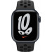 Умные часы Apple Watch Nike S7 GPS 45mm Midnight Aluminium Case with Anthracite/Black Sport Band (MKNC3RU/A)