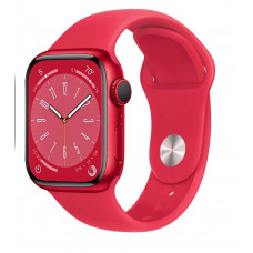 Умные часы Apple Watch Series 8 GPS 41mm Aluminium Case with (PRODUCT) Red Sport Band MNP73