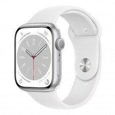 Умные часы Apple Watch Series 8 GPS 41mm Silver Aluminium Case with White Sport Band MP6K3