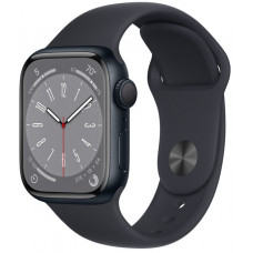 Умные часы Apple Watch Series 8 GPS 45mm Midnight Aluminium Case with Sport Band MNP13