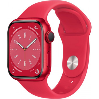 Умные часы Apple Watch Series 8 GPS 45mm Aluminium Case with (PRODUCT) Red Sport Band