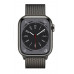 Умные часы Apple Watch Series 8 GPS+Cellular 41mm Graphite Stainless Steel Case with Graphite Milanese Loop MNJM3
