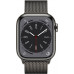 Умные часы Apple Watch Series 8 GPS+Cellular 45mm Graphite Stainless Steel Case with Graphite Milanese Loop MNKX3