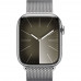 Умные часы Apple Watch Series 9 GPS + Cellular 41mm Silver Stainless Steel Case with Silver Milanese Loop (MRJ43)