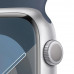 Умные часы Apple Watch Series 9 GPS 41mm Silver Aluminium Case with Storm Blue Sport Band MR913