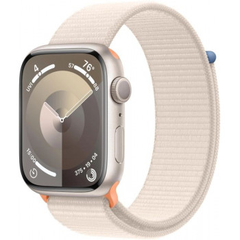 Умные часы Apple Watch Series 9 GPS 45mm Starlight Aluminum Case with Starlight Sport Loop MR983