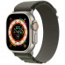 Умные часы Apple Watch Ultra GPS + Cellular 49мм Titanium Case with Green Alpine Loop (размер L) MQEW3