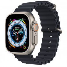 Умные часы Apple Watch Ultra GPS + Cellular 49мм Titanium Case with Midnight Ocean Band (размер M) MQEE3