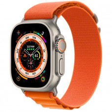 Умные часы Apple Watch Ultra GPS + Cellular 49мм Titanium Case with Orange Alpine Loop (размер L) MQEU3