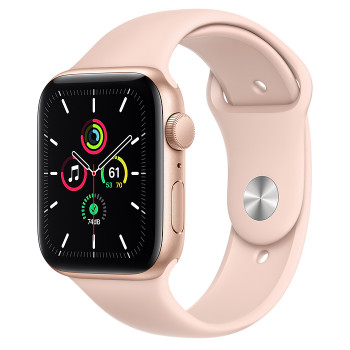 Часы Apple Watch SE GPS 44mm Gold Aluminum Case with Pink Sand Sport Band MYDR2