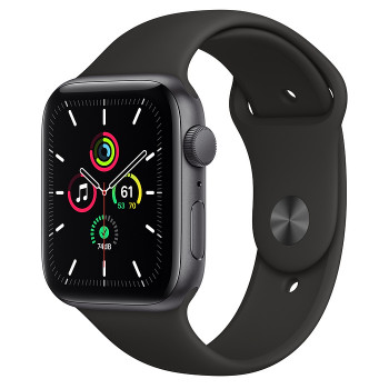 Часы Apple Watch SE GPS 44mm Space Gray Aluminum Case with Black Sport Band 