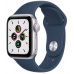 Часы Apple Watch SE (2021) GPS 40mm Silver Aluminum Case with Abyss Blue Sport Band MKNY3