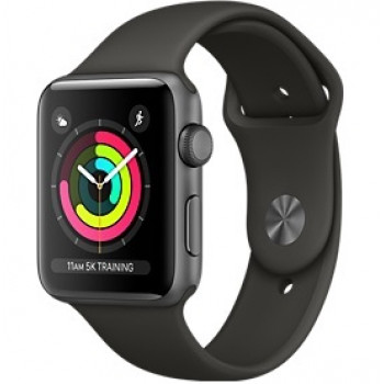 Часы Apple Watch Series 3 GPS 42mm Space Gray Aluminum Case with Black Sport Band 