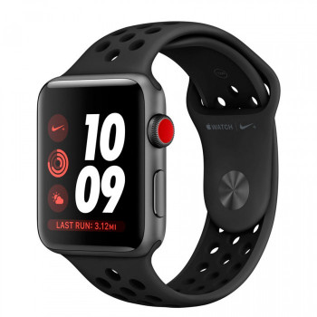  Часы Apple Watch Nike+ Series 3 GPS + Cellular 38mm Space Gray Aluminum Case with Anthracite/Black Nike Sport Band MQL62