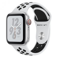 Часы Apple Watch Nike+ Series 4 Cellular 40mm Silver Aluminium Case with Platinum Black Sport Band 