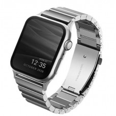 Ремень Uniq STROVA для Apple Watch 45/44/42 серебро