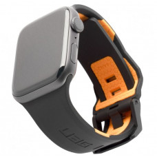 Ремень силиконовый UAG Civilian Strap для Apple Watch 45/44/42мм Black/Orange