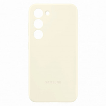 Чехол силиконовый Samsung Silicone Case для Galaxy S23+ (Белый) 