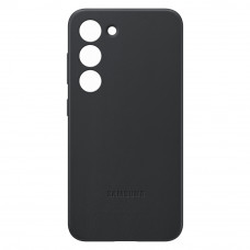 Чехол кожаный Samsung Leather Case Black для Galaxy S23 (Черный)