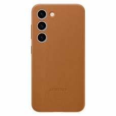 Чехол кожаный Samsung Leather Case Camel для Galaxy S23+ (Коричневый)