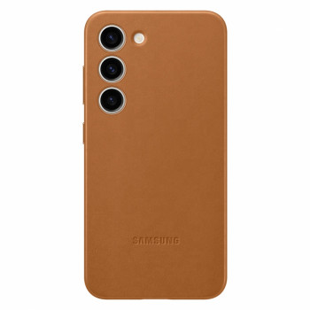Чехол кожаный Samsung Leather Case Camel для Galaxy S23+ (Коричневый)
