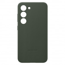 Чехол кожаный Samsung Leather Case Green для Galaxy S23 (Зеленый)