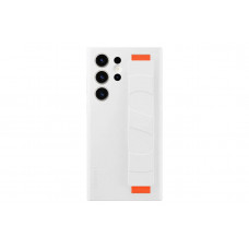Чехол силиконовый с фиксатором Samsung Silicone Grip Case для Galaxy S23 Ultra (Белый) 