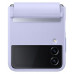 Чехол кожаный для Samsung Flap Leather Cover Serenity Purple EF-VF721 для Z Flip4 (Сиреневый) 