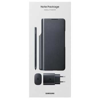 Комплект Samsung Note Package (чехол, зарядка, стилус) для Samsung Galaxy Z Fold 3 (Black)