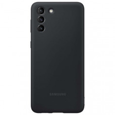 Чехол для Samsung Silicone Cover S21+ Black Чёрный