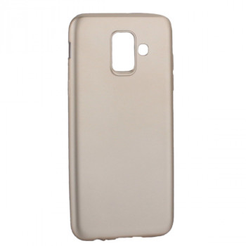 Чехол-накладка Deppa Case Silk TPU Soft touch D-89011 для Samsung GALAXY A6 SM-A600F (2018 г.) 1мм Золотой металик