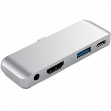 Адаптер Satechi Mobile Pro (ST-TCMPHS) USB-C (Silver) серебристый
