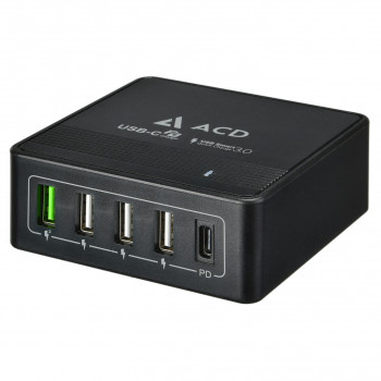 Сетевое зарядное устройство (СЗУ) USB ACD-Power P605U (5xUSB (1PD+1QC+3Smart; 60Вт))